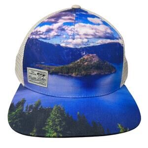 Crater Lake Trucker Hat Multicolor One Size Adjustable Mesh Back National Parks